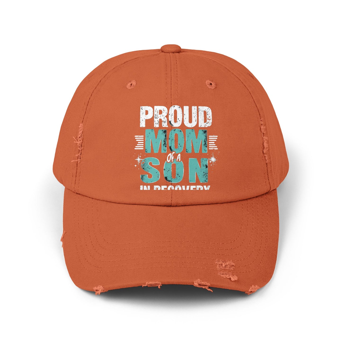 Proud Mom of a Son in Recovery Inspirational Quote Cap