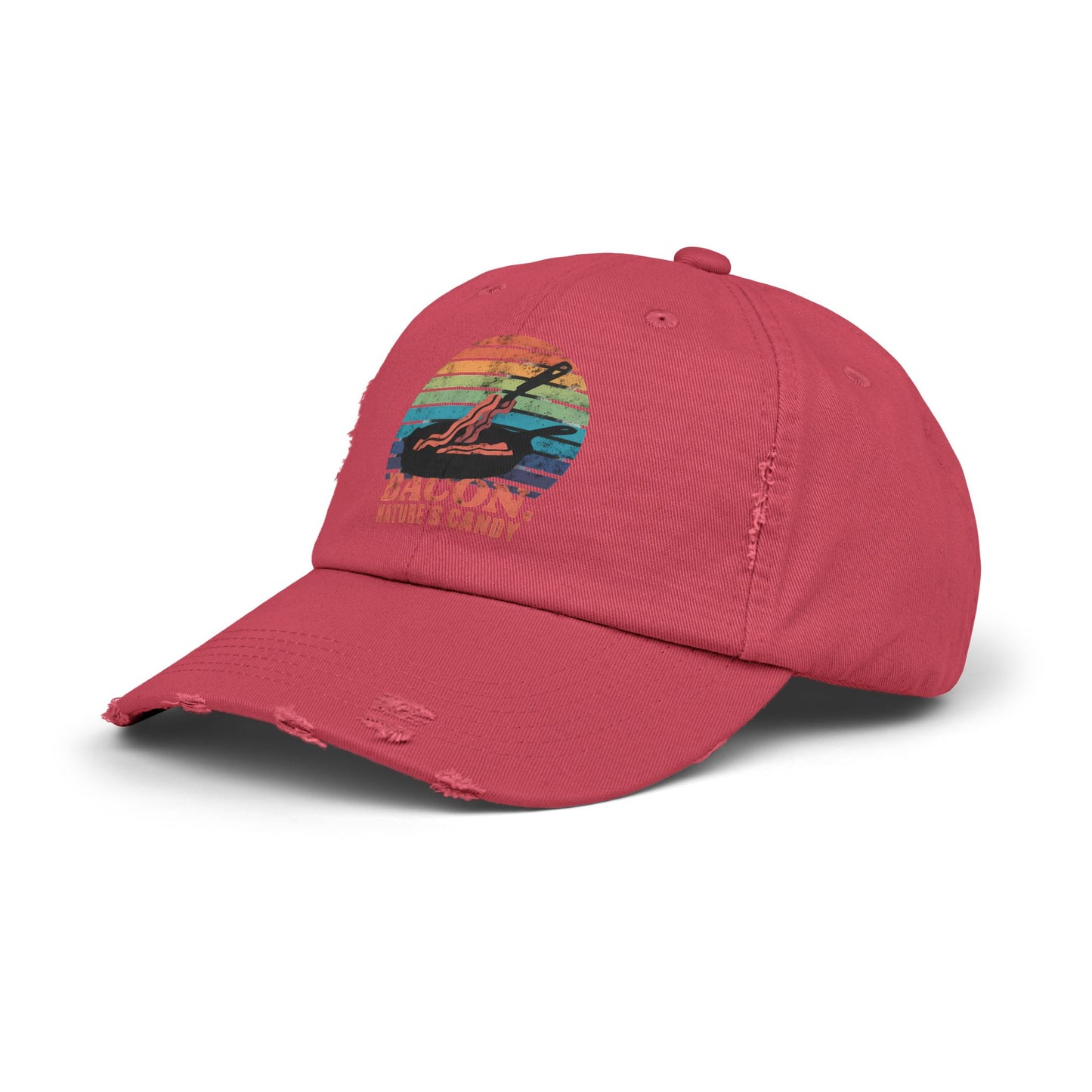 Bacon Nature's Candy Retro Style Humor Cap