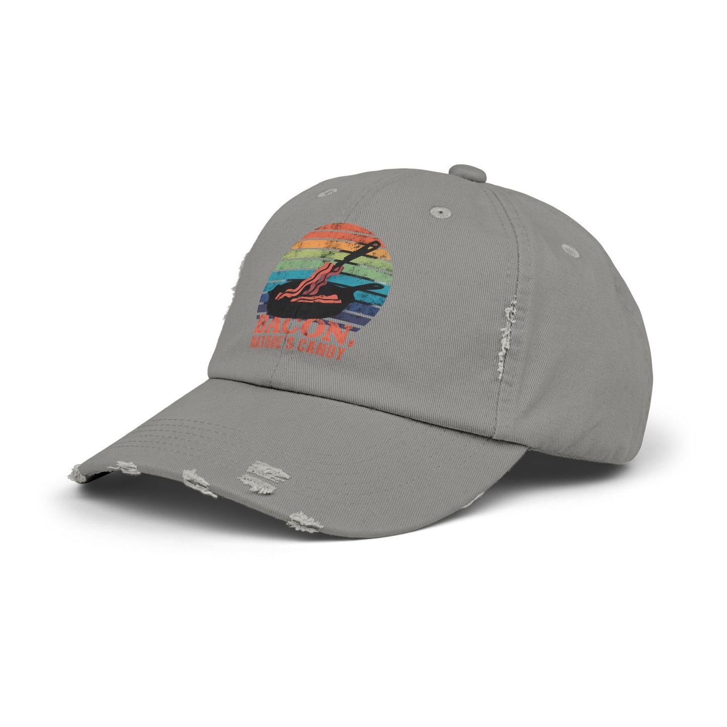 Bacon Nature's Candy Retro Style Humor Cap