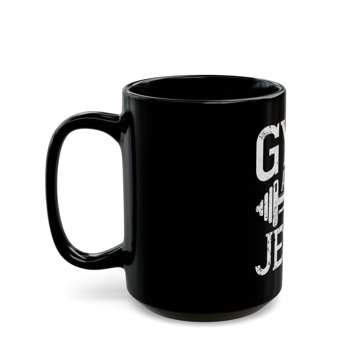 Gym and Jesus Workout Motivation with Faith Ceramic Mug