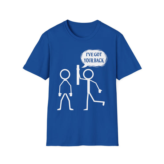 I've Got Your Back Stick Figure Humor T-Shirt