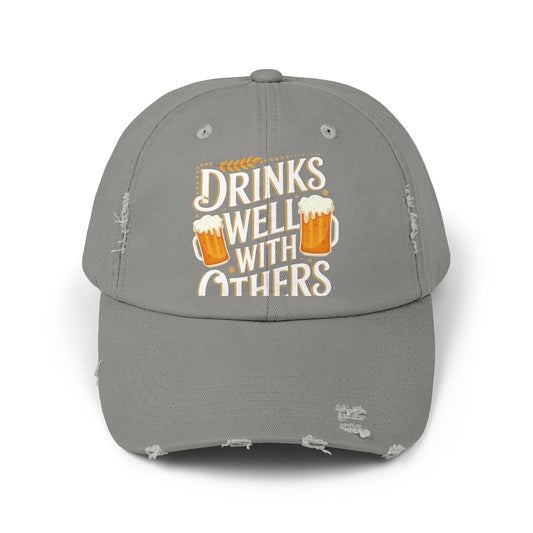 Drinks Well With Others Beer Mug Design Perfect for Beer Lovers Cap