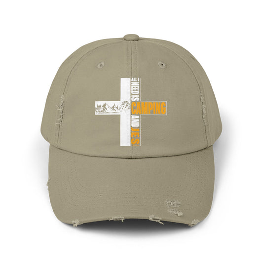 All I Need Is Camping And Jesus Inspirational Faith Cap