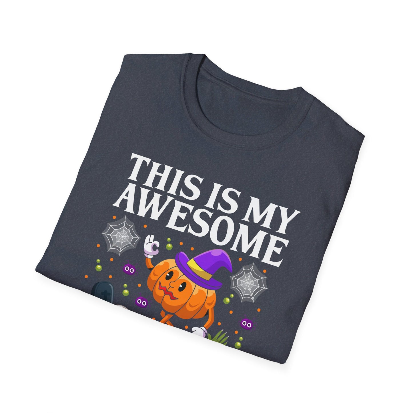 This Is My Awesome Aunt Costume Funny Halloween Pumpkin Graphic T-Shirt