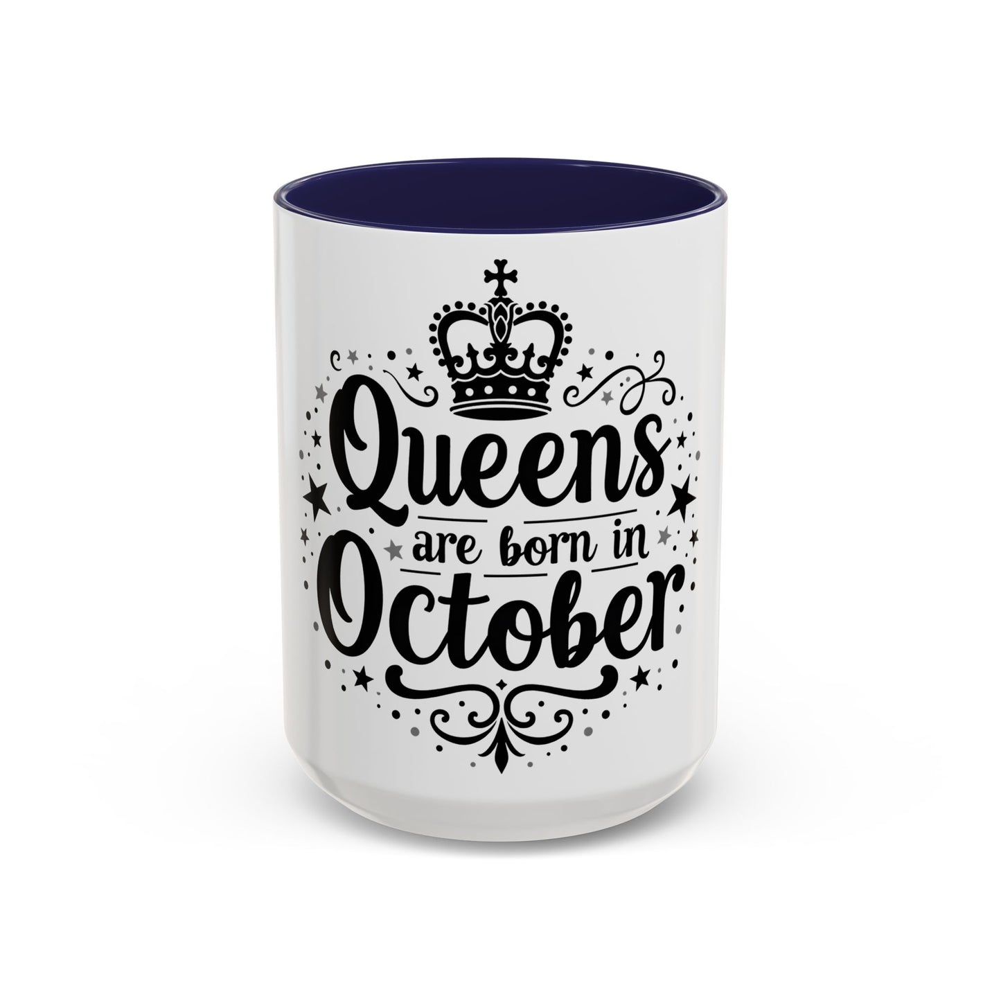 Queens are Born in September Birthday Gift Accent Coffee Mug