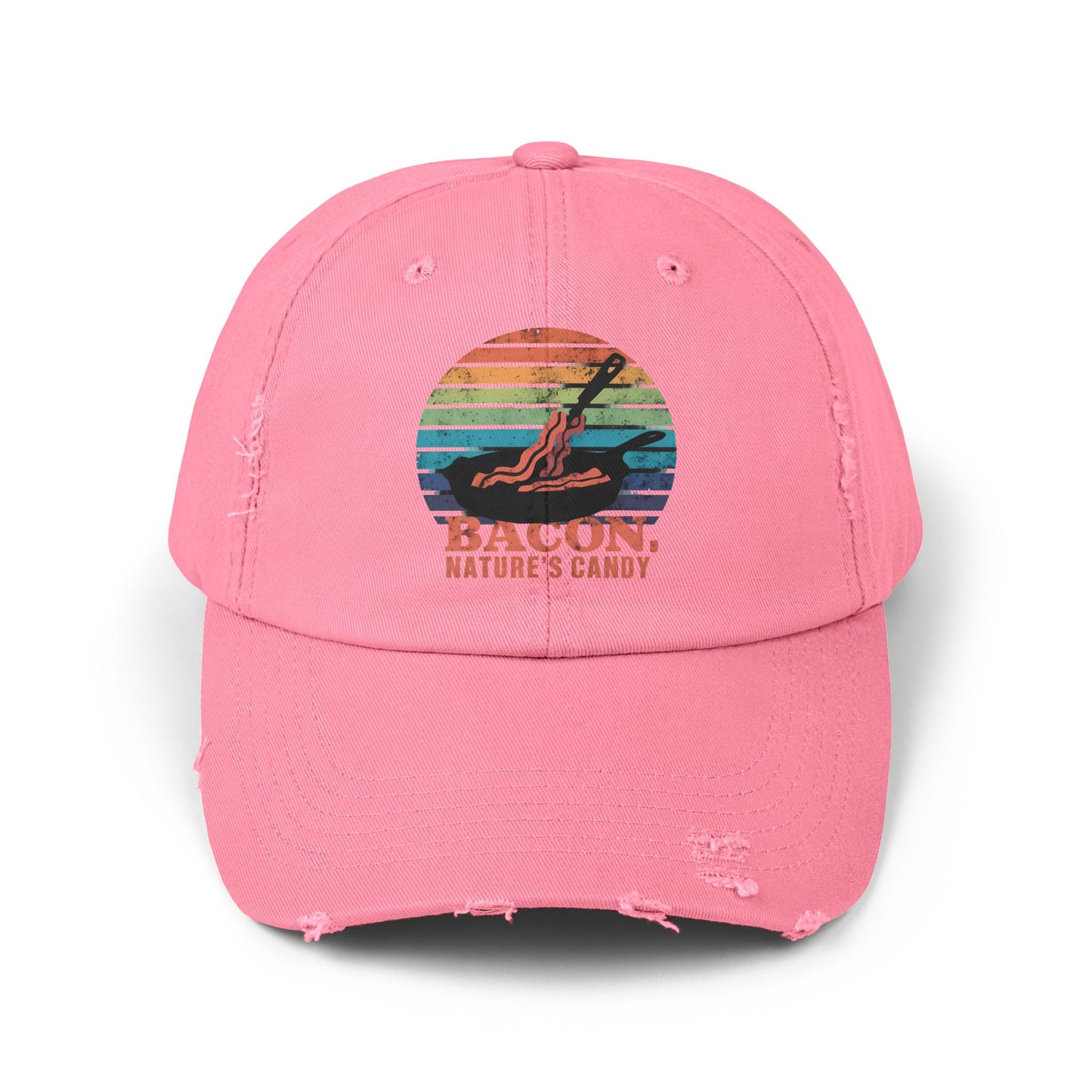 Bacon Nature's Candy Retro Style Humor Cap