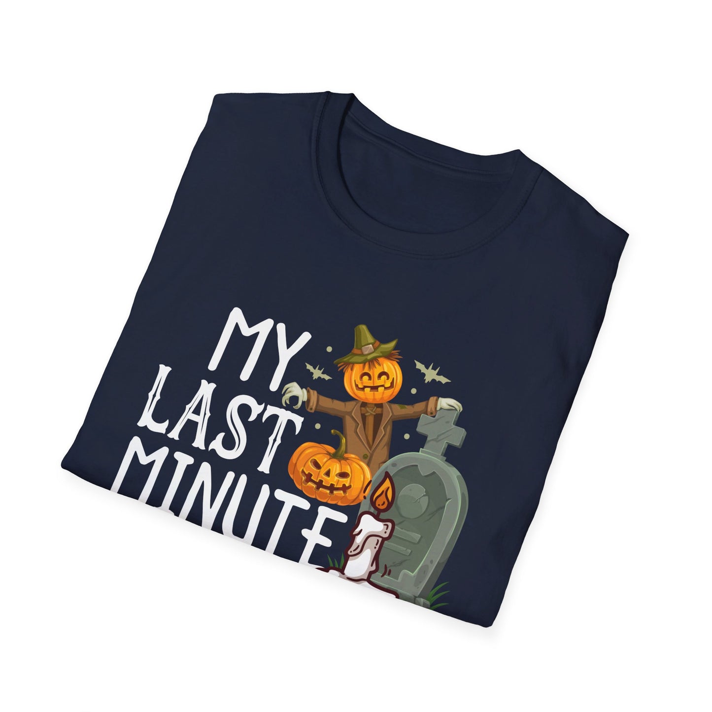 My Last Minute Halloween Costume - Fun Pumpkin and Tombstone Design T-Shirt