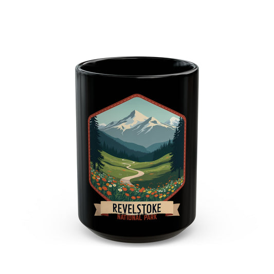 Revelstoke National Park Scenic Mountain Landscape Ceramic Mug