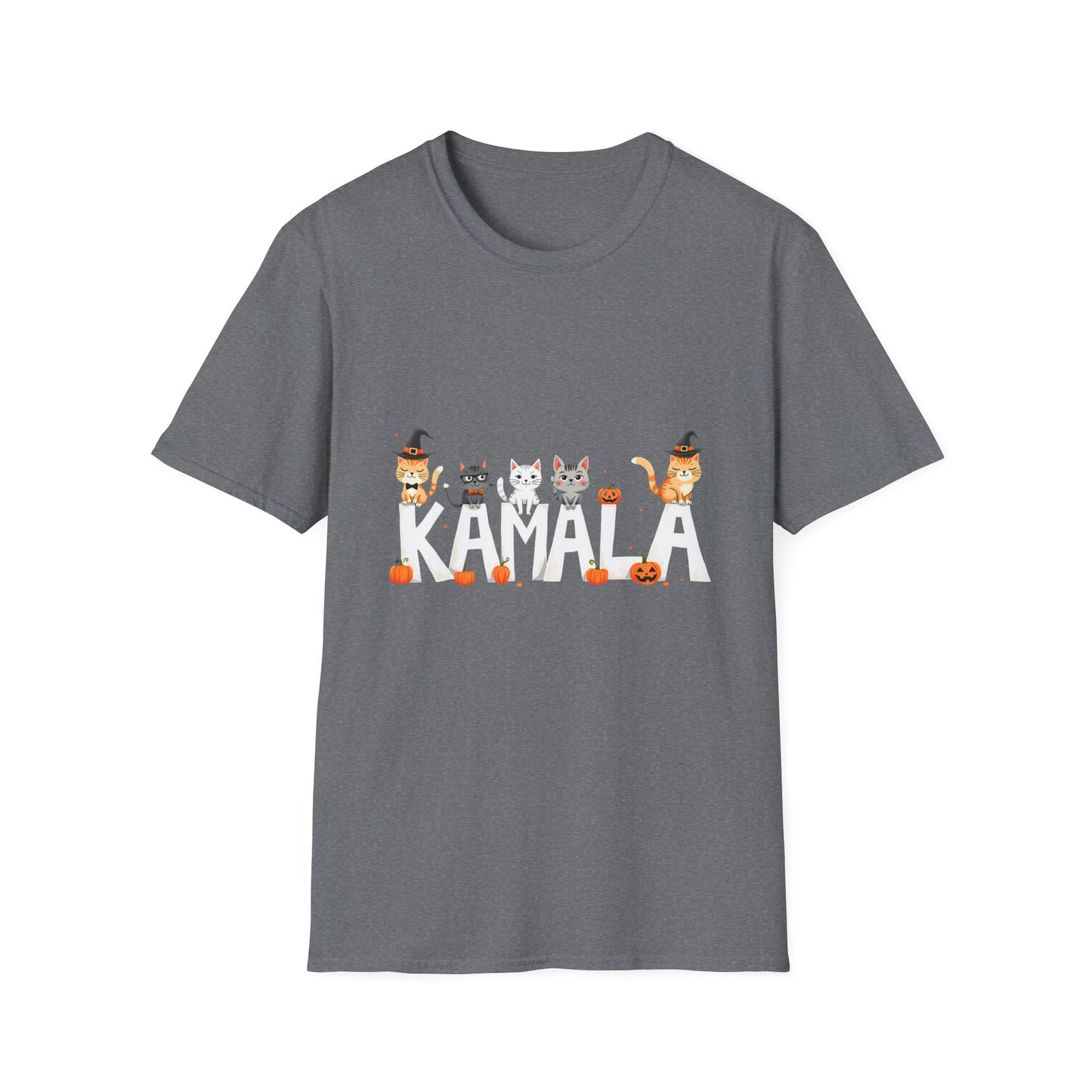 Kamala Halloween Cats With Pumpkins T-Shirt