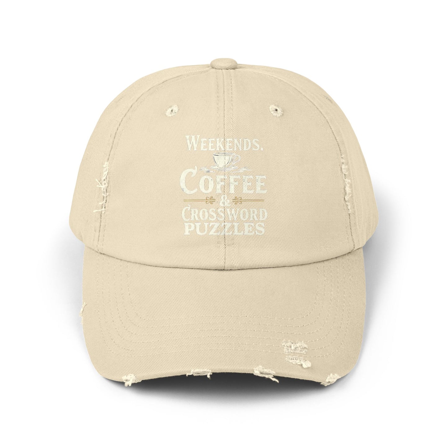 Weekends Coffee And Crossword Puzzles Enthusiast Cap