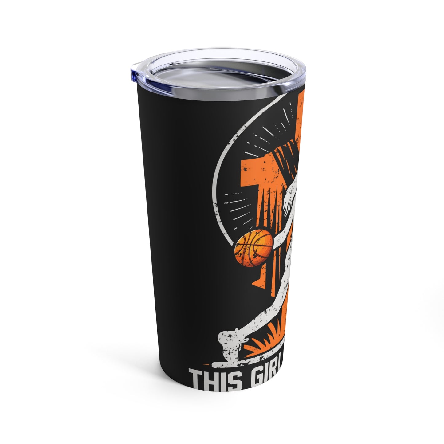 This Girl Runs on Jesus and Basketball Faith Sports Tumbler