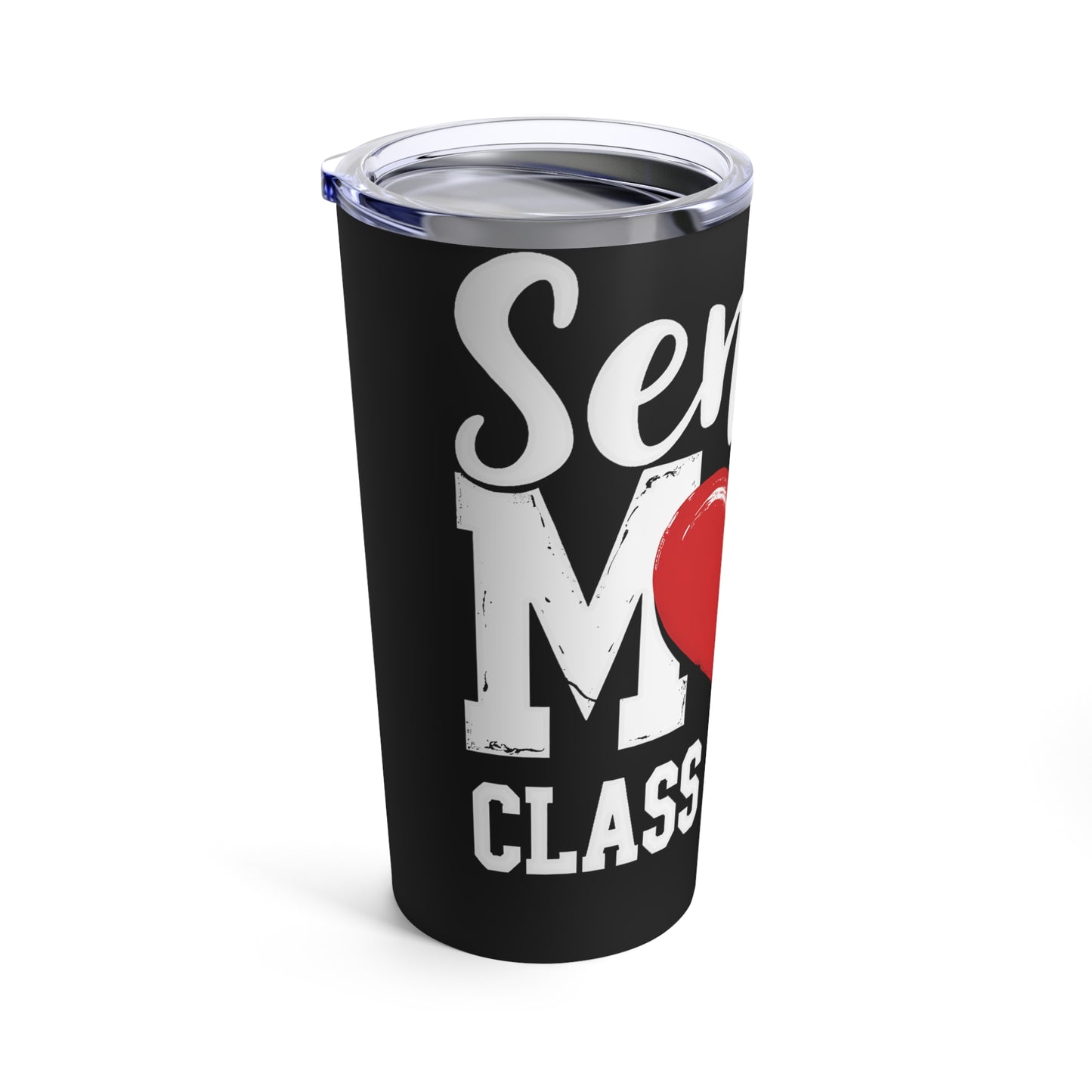 Senior Mom Class of 2025 Heart Tumbler