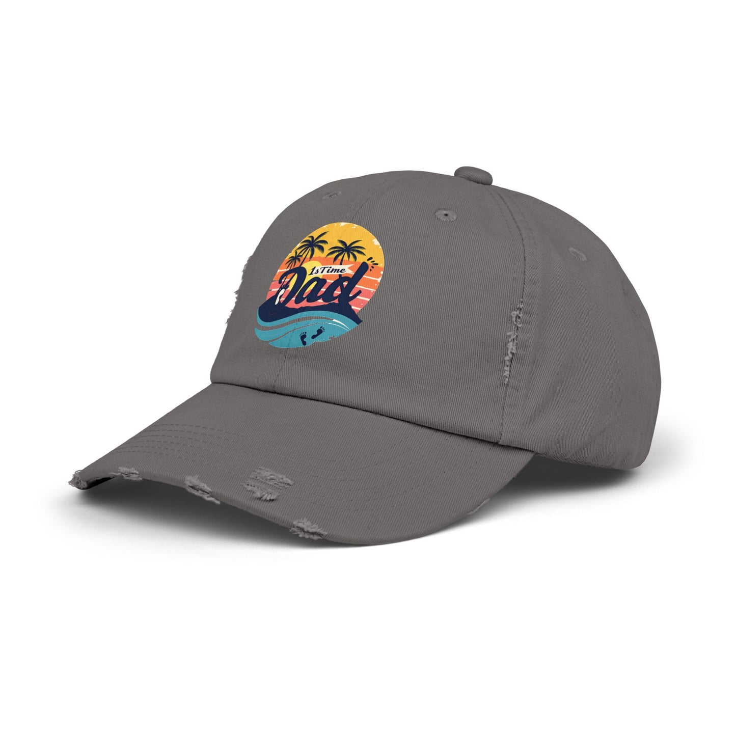 1st Time Dad Sunset Beach Vibes Cap