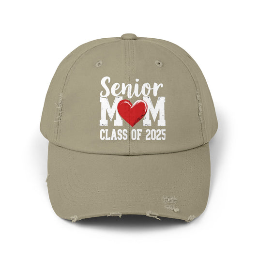 Senior Mom Class of 2025 Heart Cap