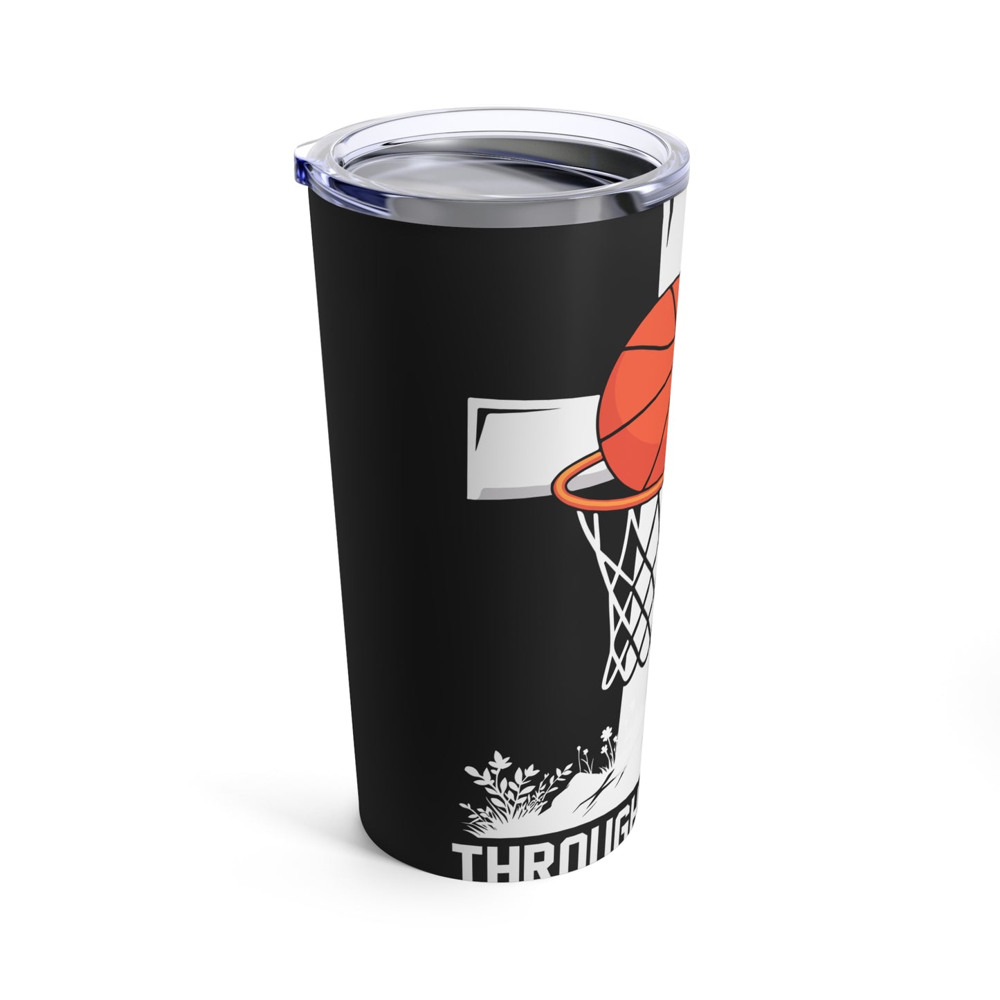 Through Christ All Things Are Possible Basketball Cross Tumbler