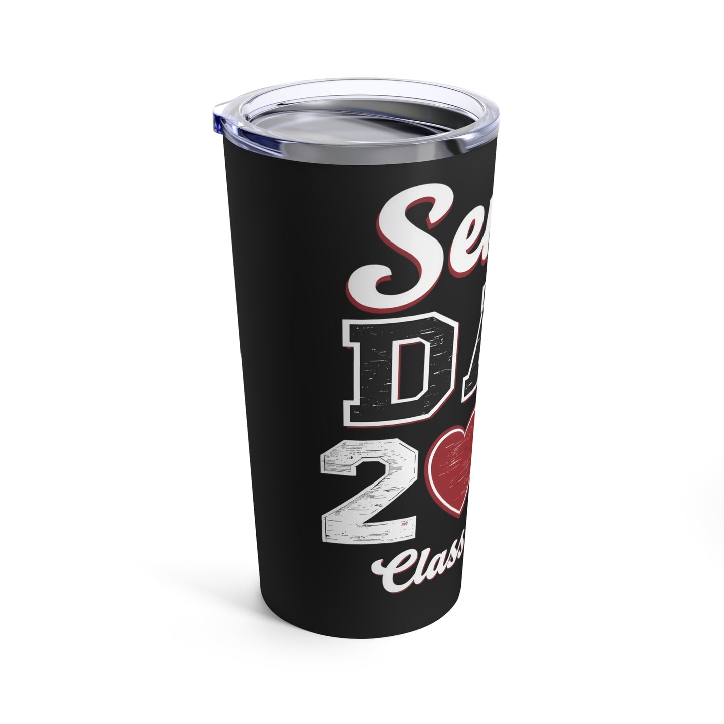 Senior Dad 2025 Class Heart Tumbler