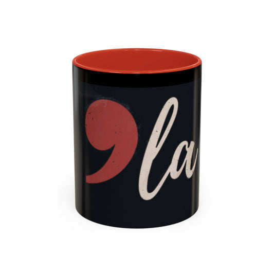 Comma La (Kamala Harris) 2024 Accent Coffee Mug (11, 15oz)