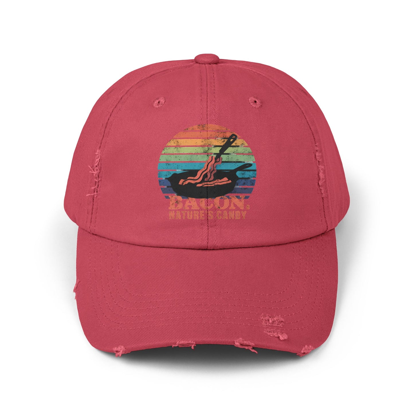 Bacon Nature's Candy Retro Style Humor Cap