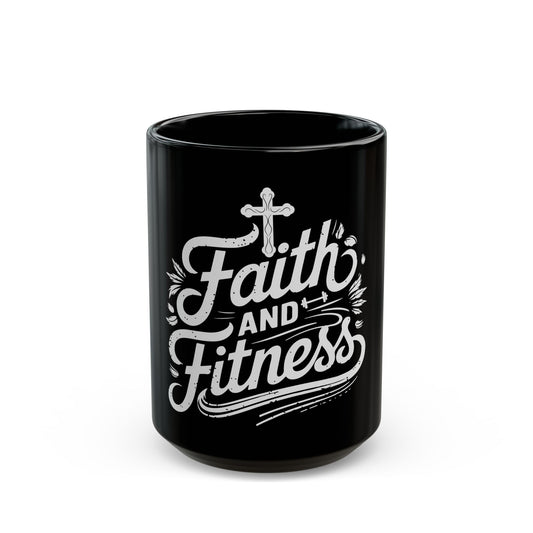 Faith And Fitness Motivational Design for Spiritual Athletes Ceramic Mug