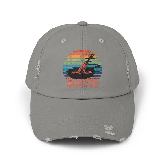 Bacon Nature's Candy Retro Style Humor Cap