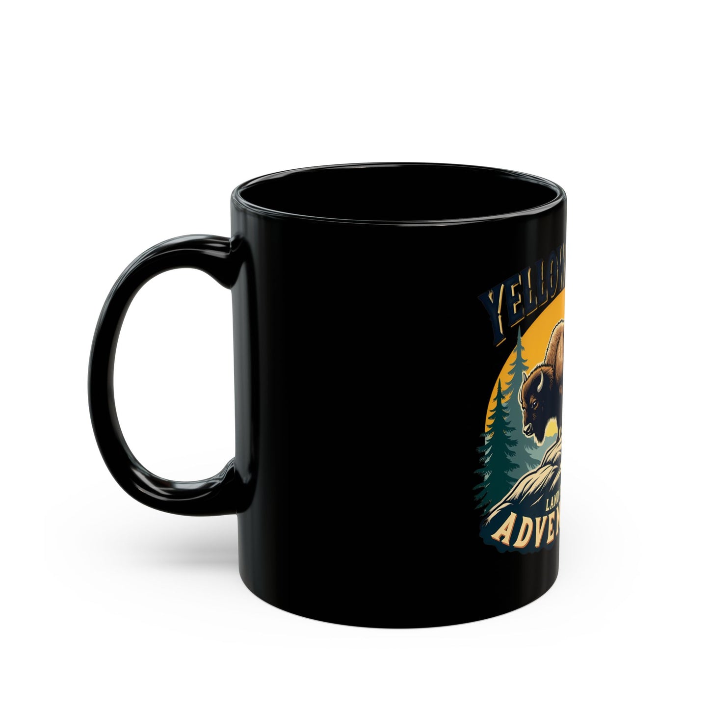 Yellowstone Land of Adventure Bison Nature Explorer Ceramic Mug