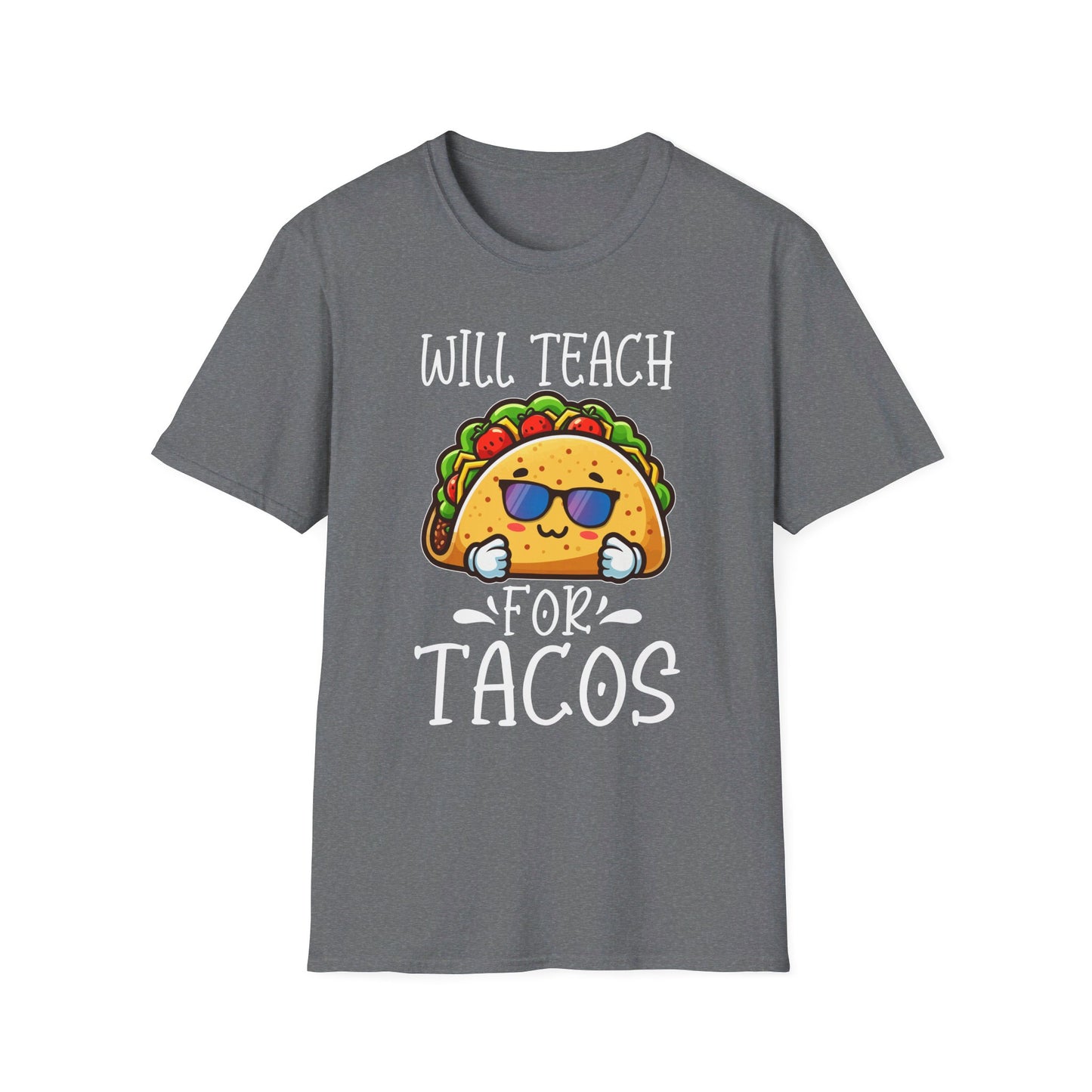 Will Teach For Tacos - Fun and Quirky Taco Lover Design T-Shirt