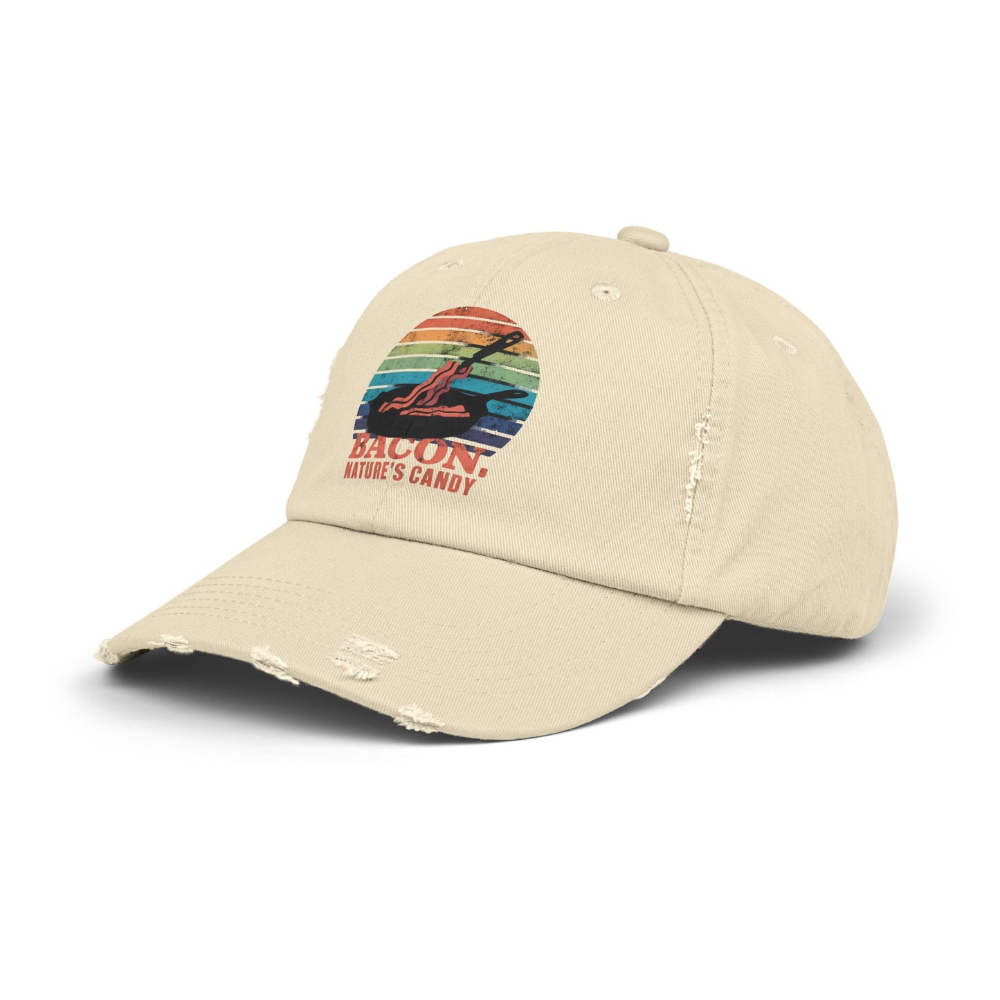 Bacon Nature's Candy Retro Style Humor Cap