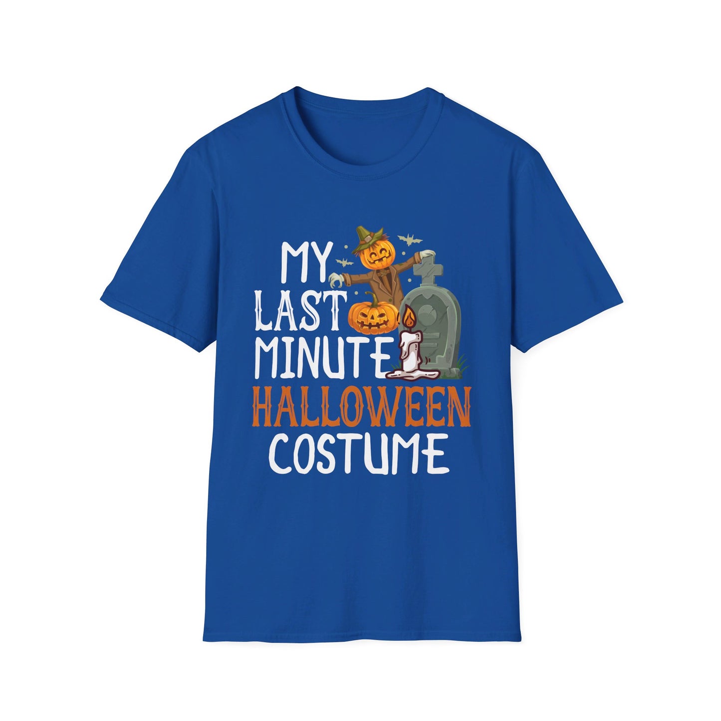 My Last Minute Halloween Costume - Fun Pumpkin and Tombstone Design T-Shirt