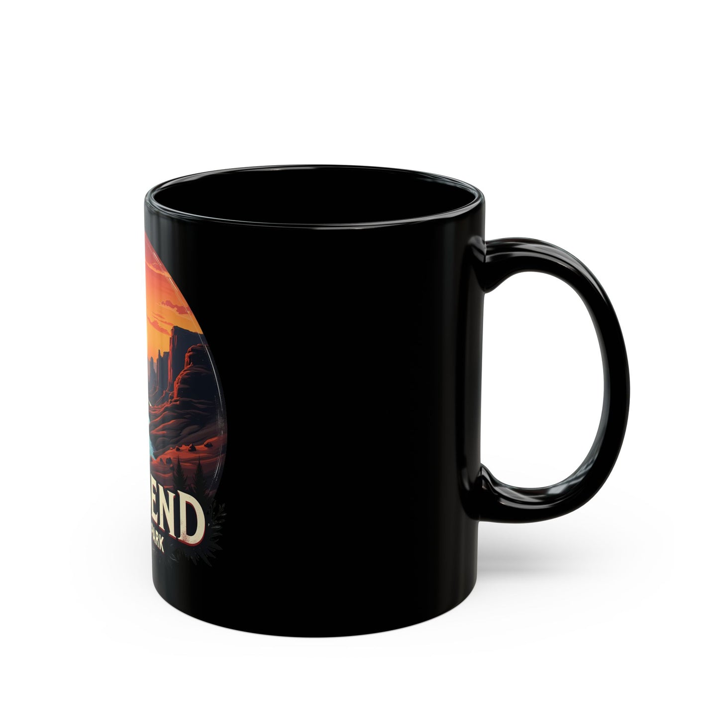 Big Bend National Park Sunset Landscape Art Ceramic Mug