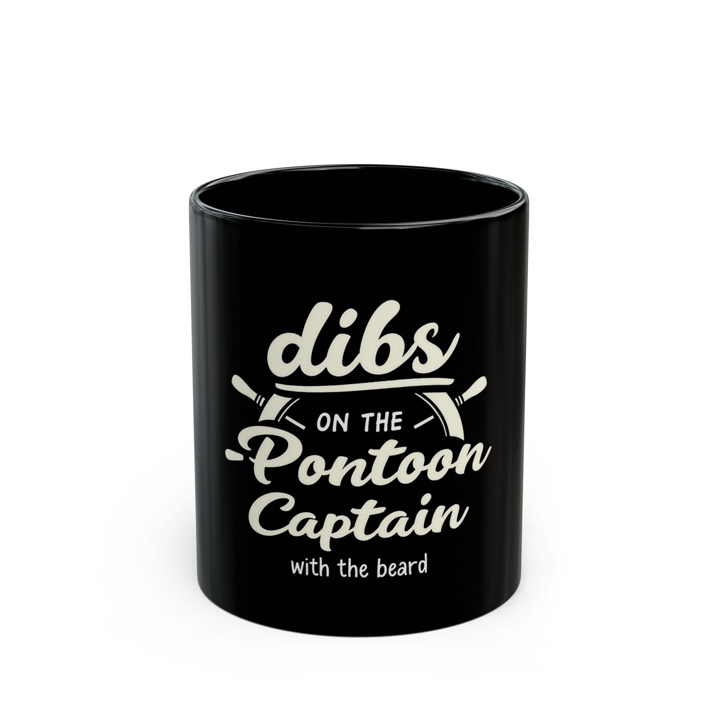 Dibs on the Pontoon Captain With the Beard Boating Fun Ceramic Mug