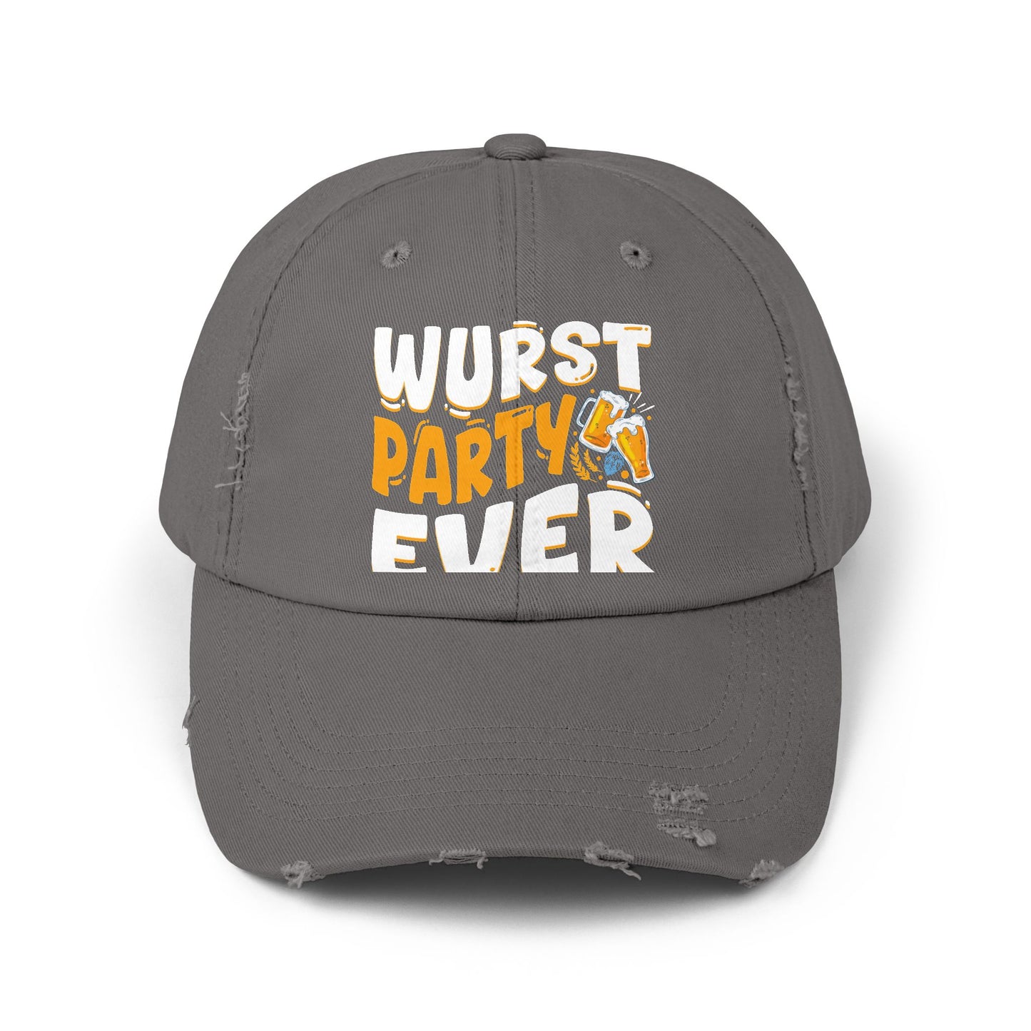 Wurst Party Ever with Beer Mugs and Sausages Cap