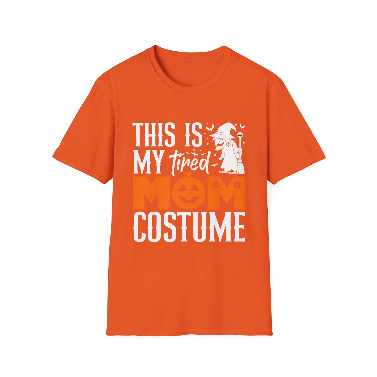 This Is My Tired Mom Costume Halloween Witch Pumpkin T-Shirt