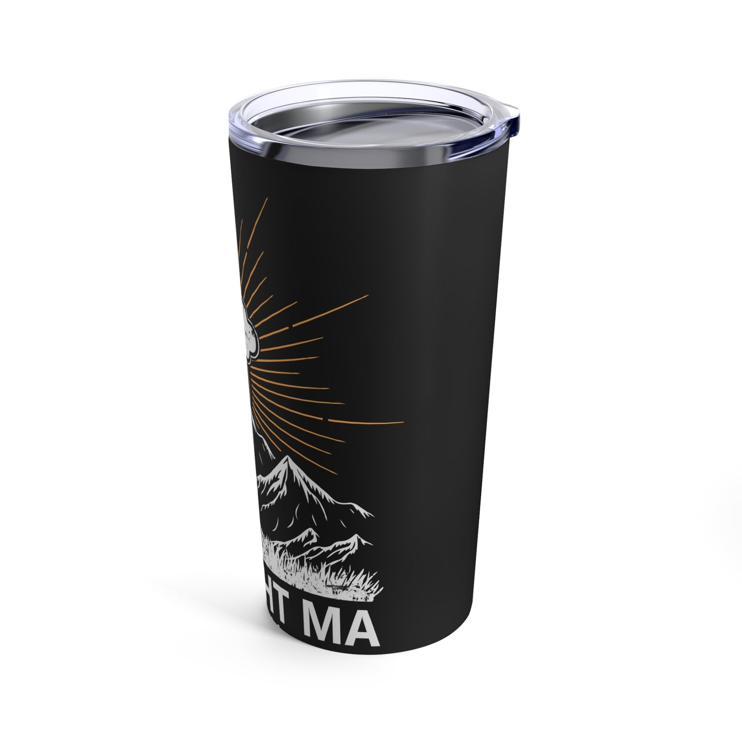 Be The Light Ma Matthew 5:14 Cross and Mountain Tumbler