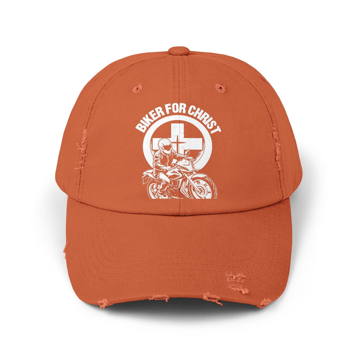 Biker for Christ Riding by Faith Motorcycle Cross Cap