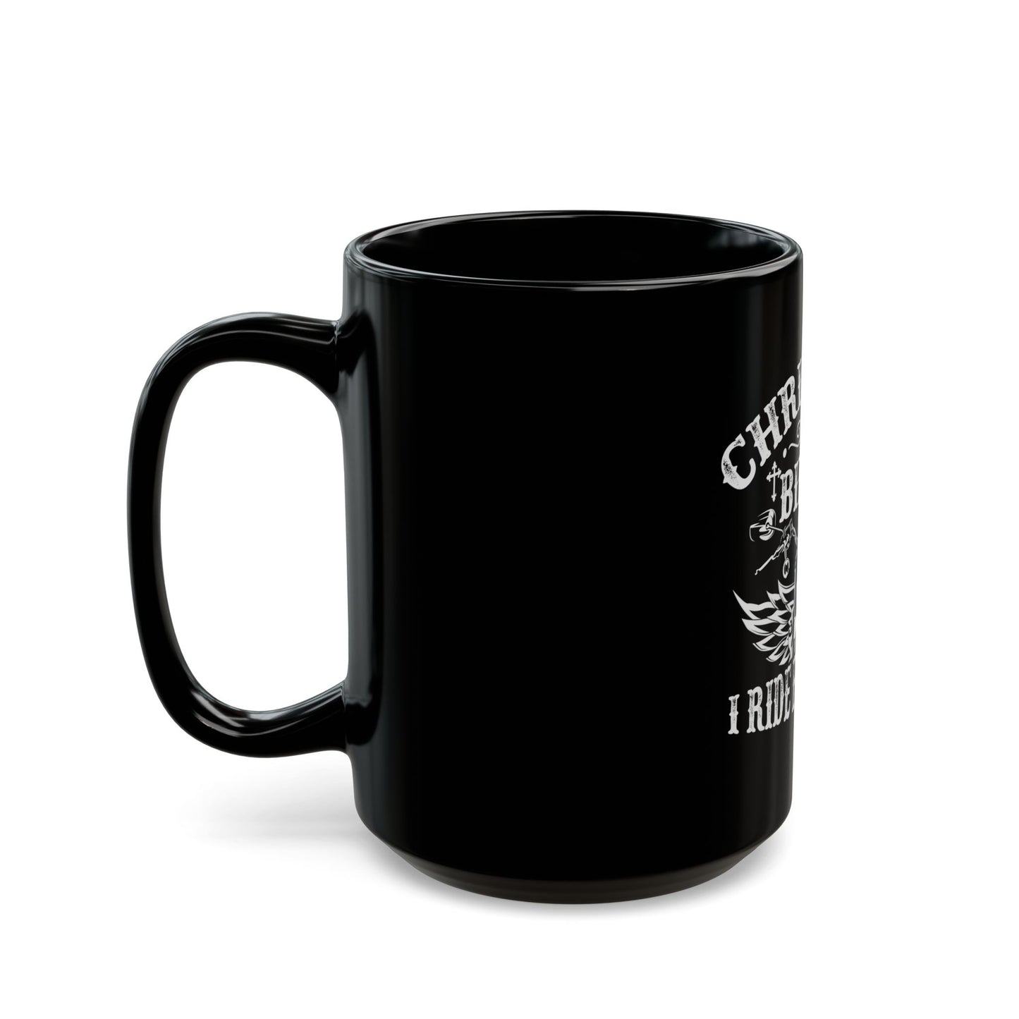 Christian Biker I Ride For Jesus Ceramic Mug