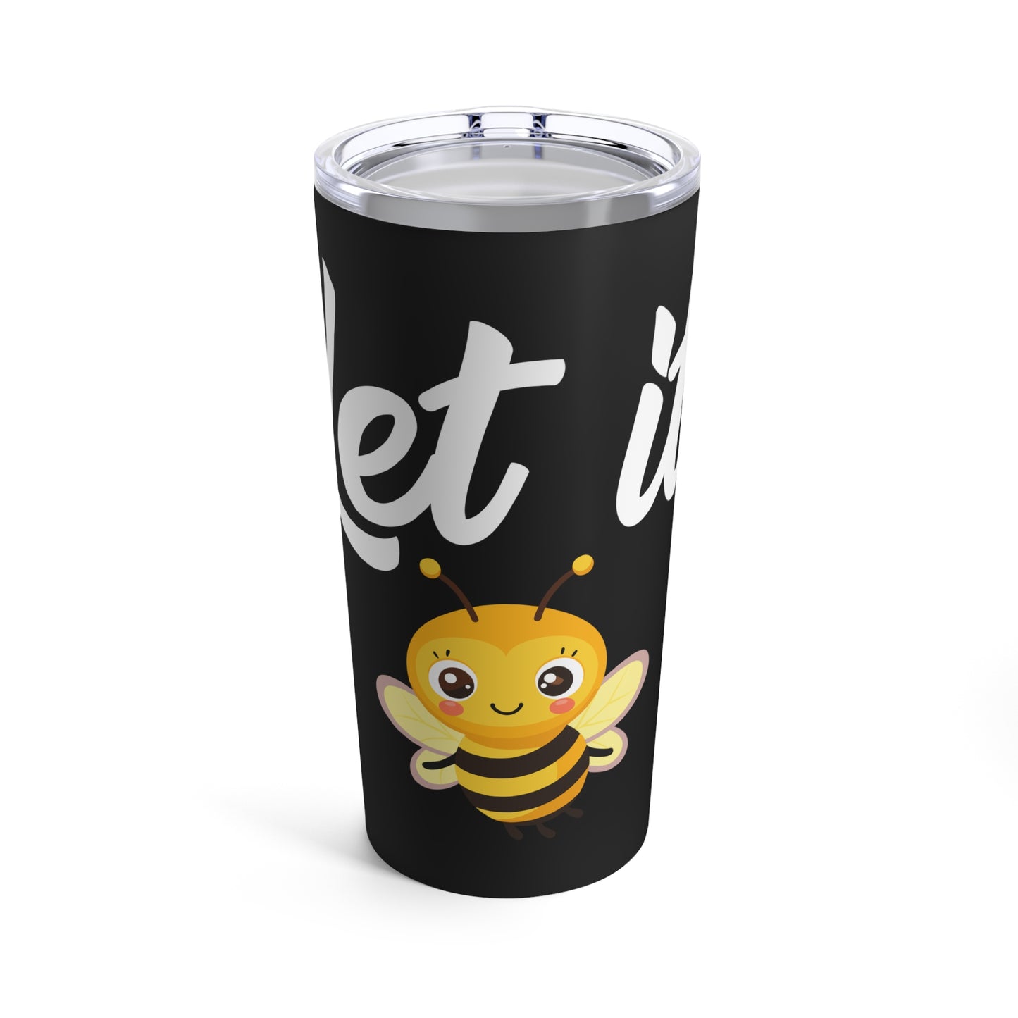 Let It Bee Cute Kawaii Cartoon Bumblebee Tumbler