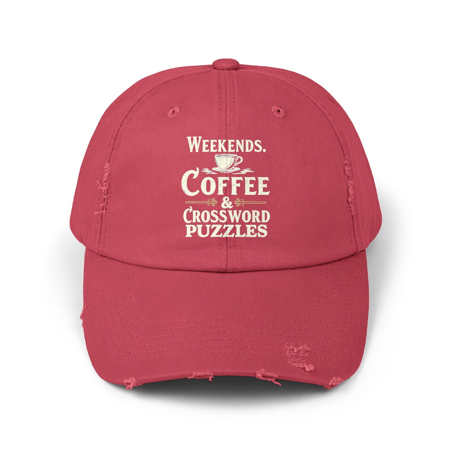 Weekends Coffee And Crossword Puzzles Enthusiast Cap