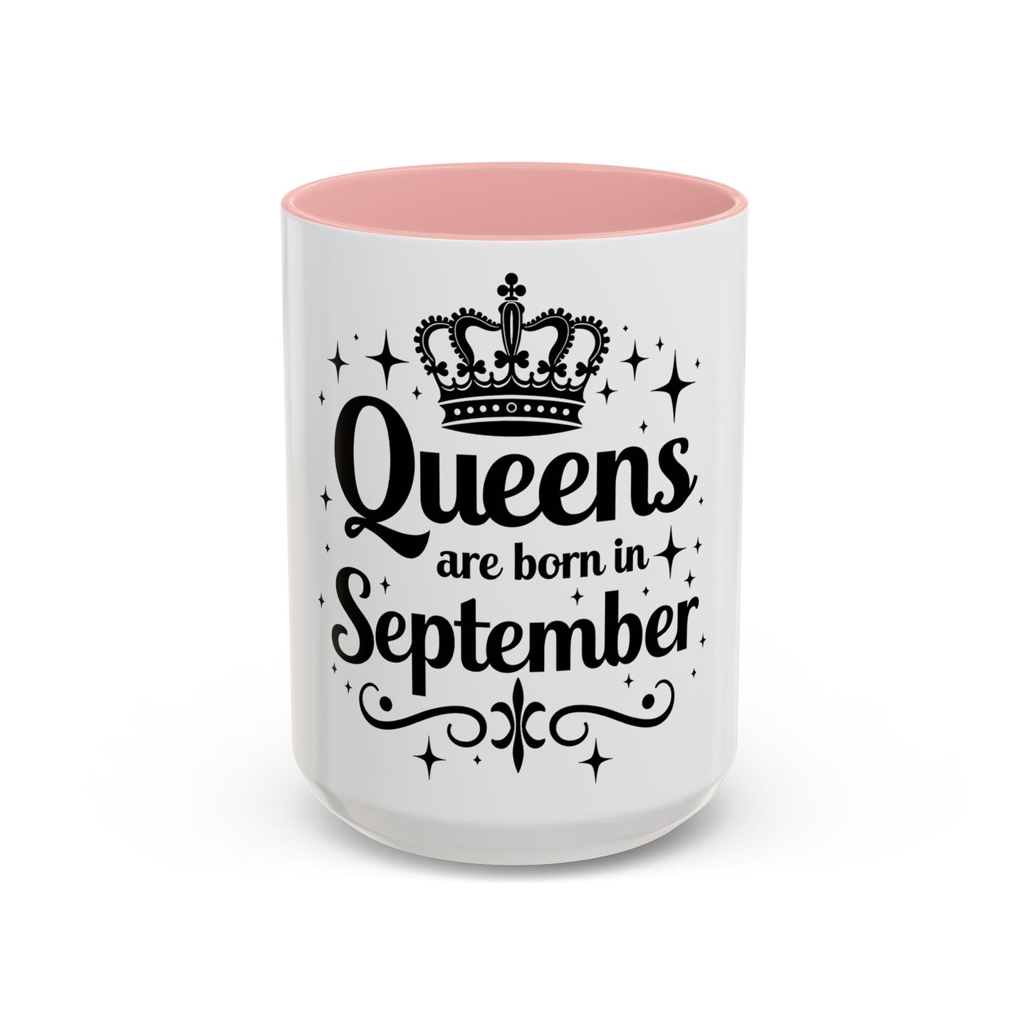 Queens are Born in October Birthday Gift Accent Coffee Mug