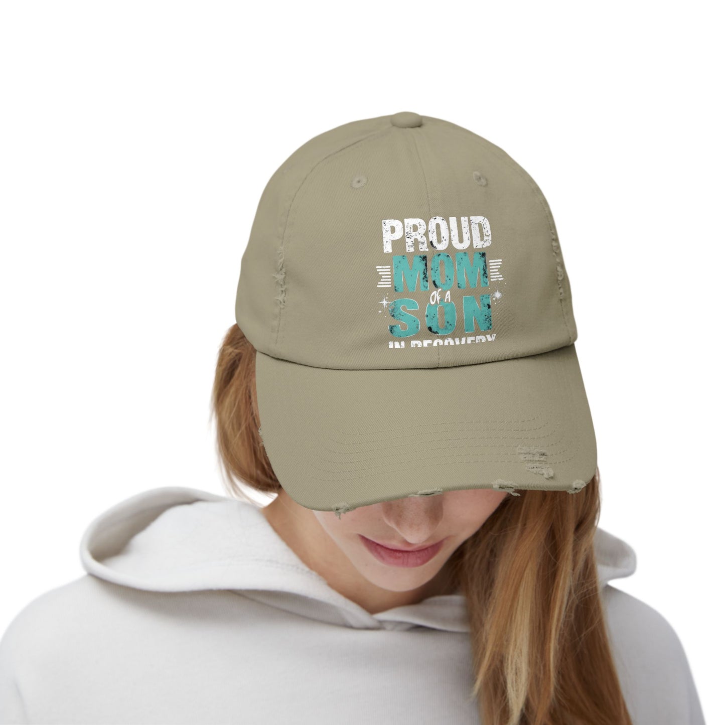 Proud Mom of a Son in Recovery Inspirational Quote Cap