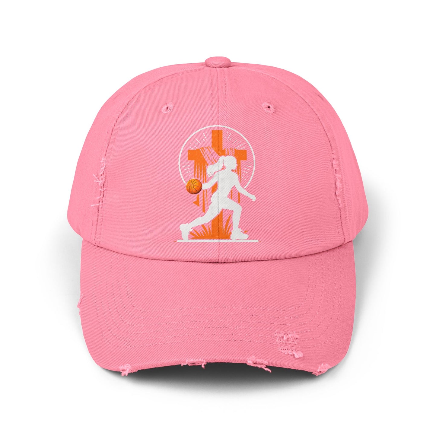 This Girl Runs on Jesus and Basketball Faith Sports Cap