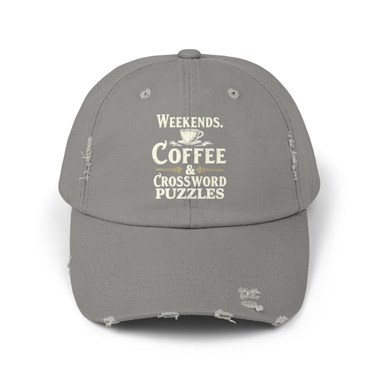 Weekends Coffee And Crossword Puzzles Enthusiast Cap