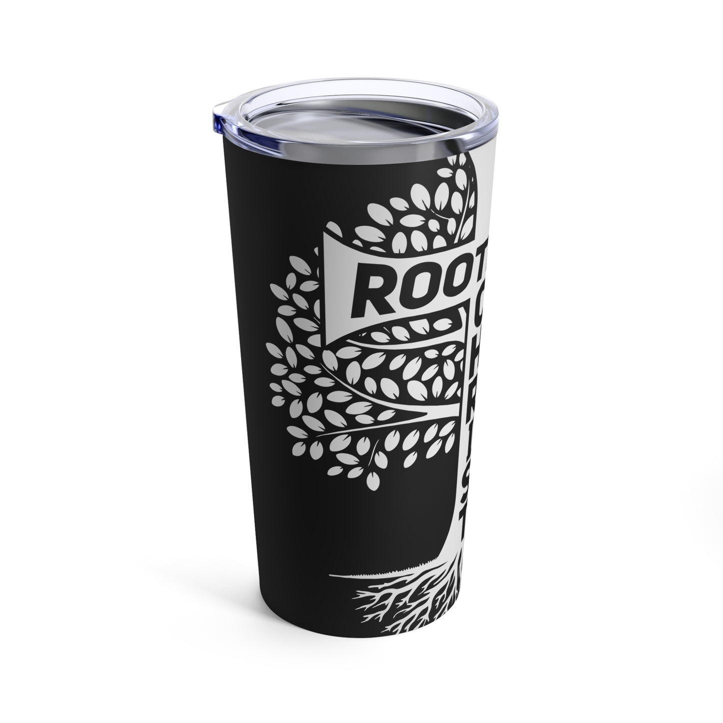 Rooted In Christ Tree of Faith Graphic Tumbler