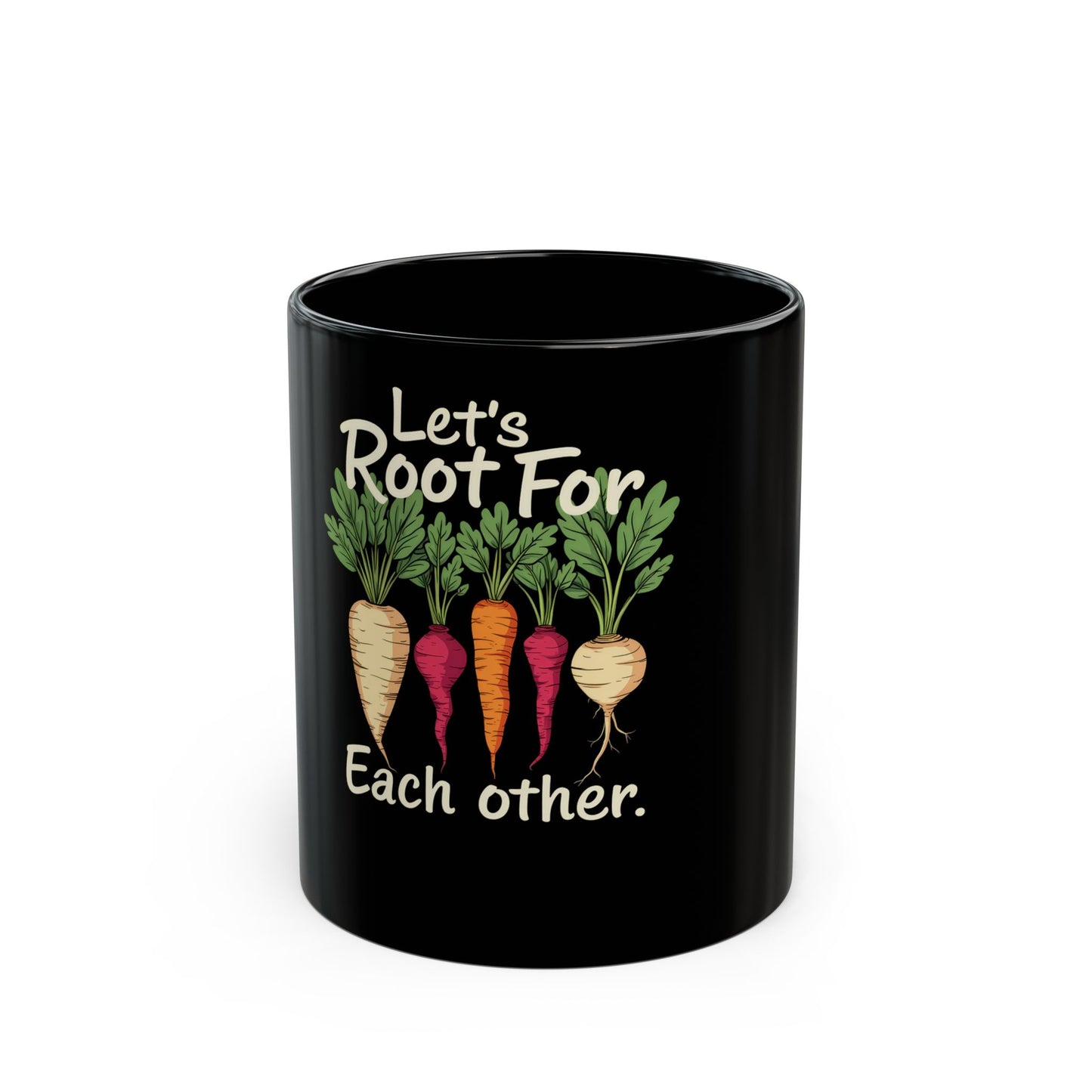 Let's Root For Each Other Vegetables Ceramic Mug