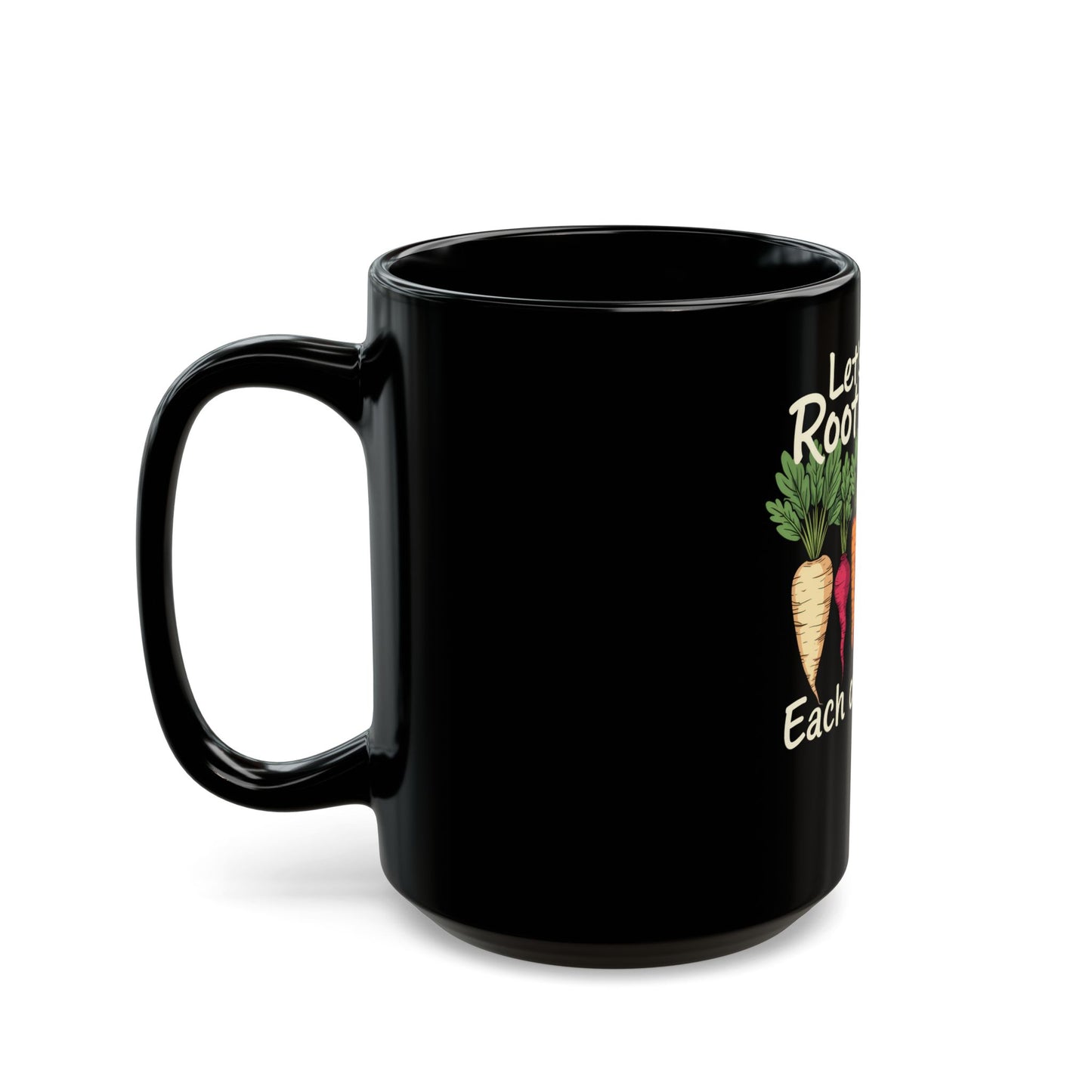 Let's Root For Each Other Vegetables Ceramic Mug