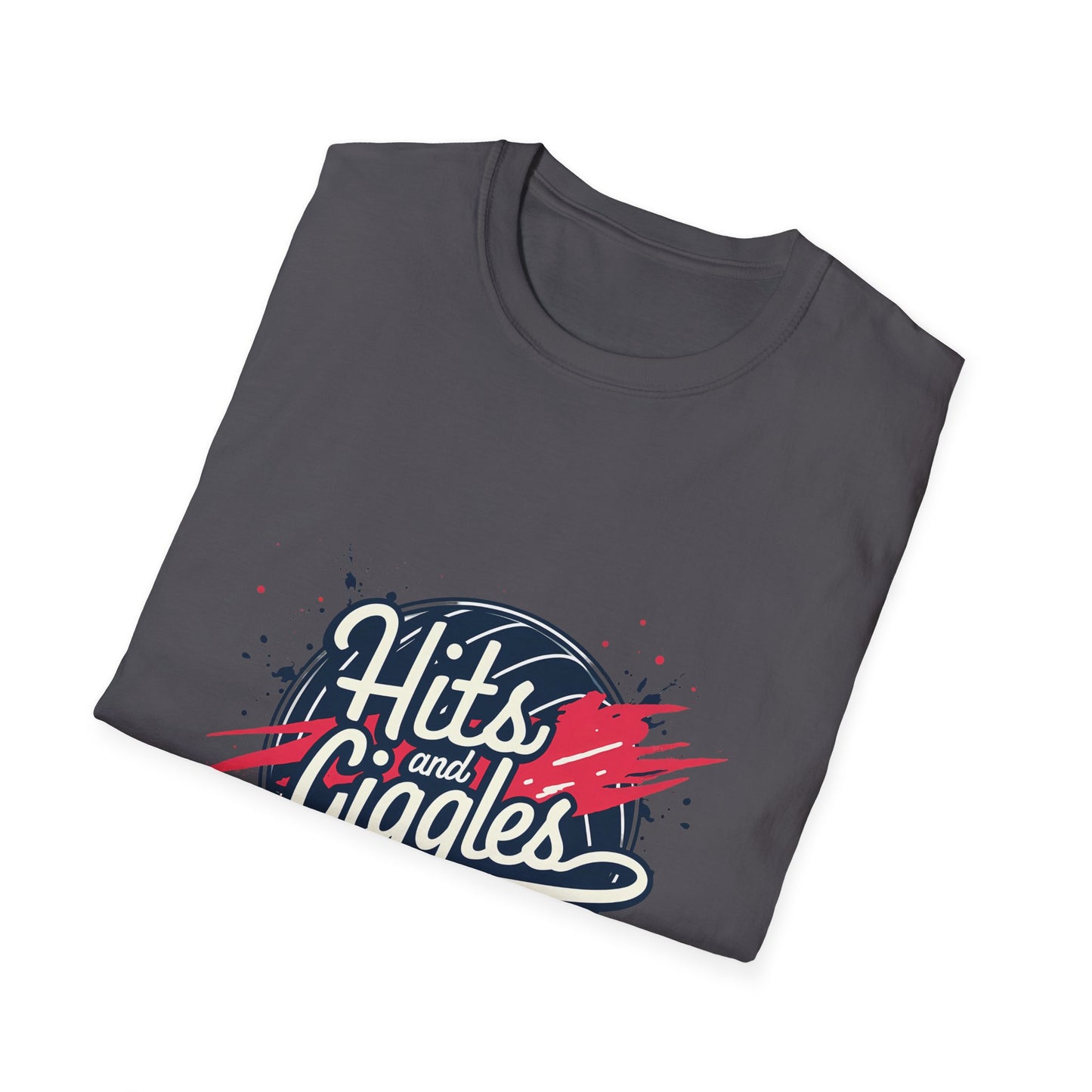 Hits And Giggles Volleyball Fun Design T-Shirt