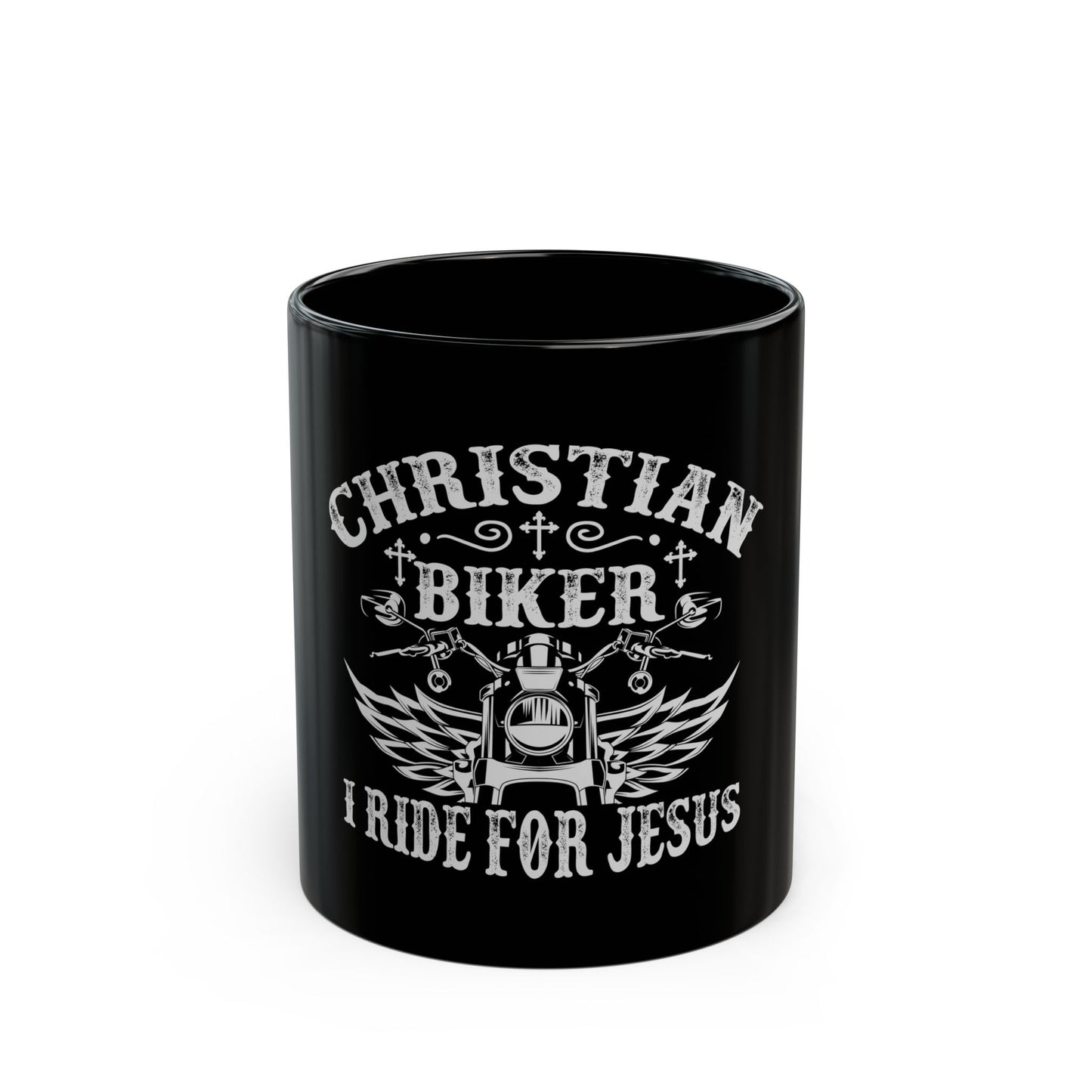 Christian Biker I Ride For Jesus Ceramic Mug