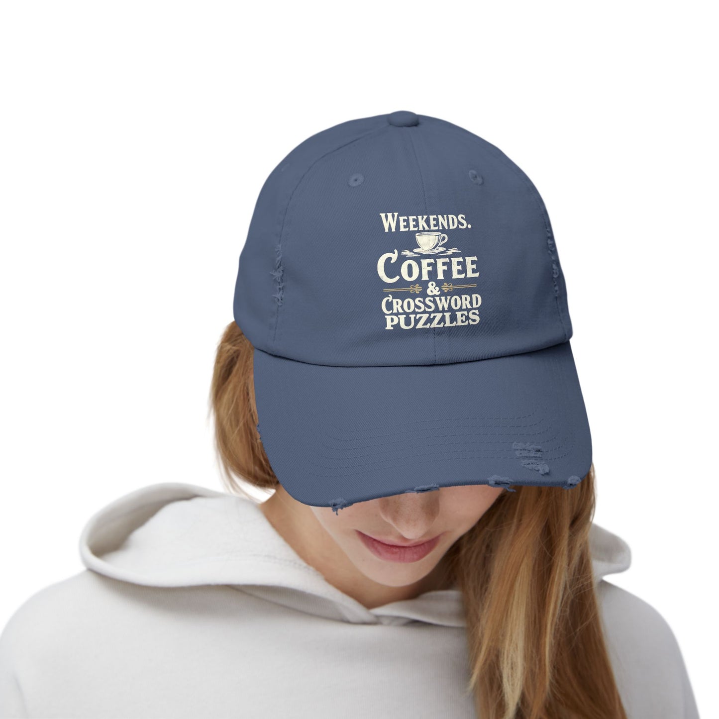 Weekends Coffee And Crossword Puzzles Enthusiast Cap