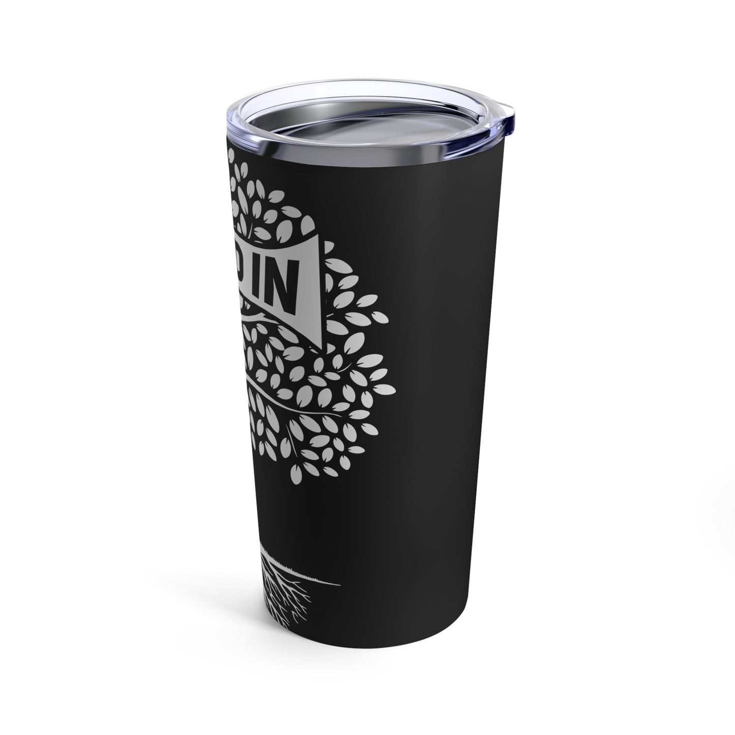 Rooted In Christ Tree of Faith Graphic Tumbler