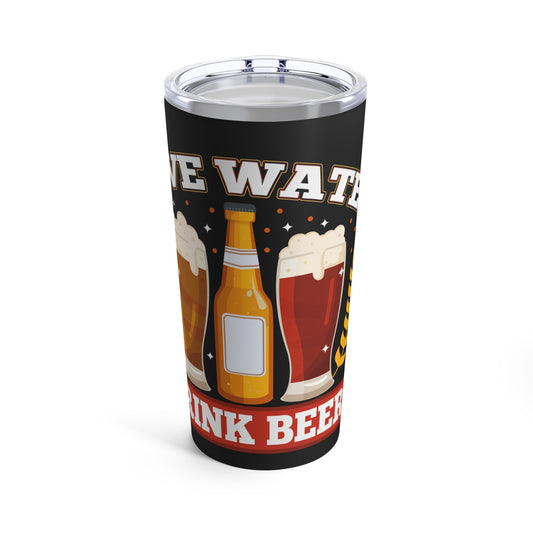 Save Water Drink Beer Funny Retro Style Beer Lovers Tumbler