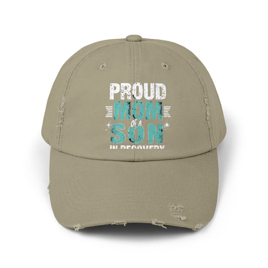 Proud Mom of a Son in Recovery Inspirational Quote Cap